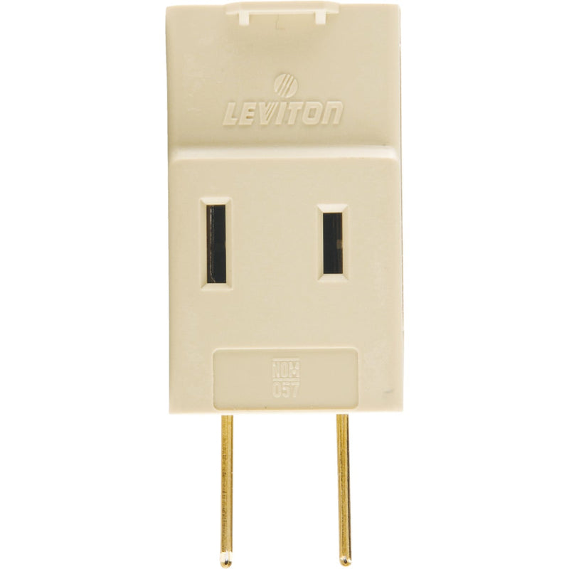 Leviton Ivory 15A 3-Outlet Cube Tap