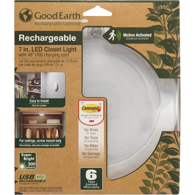 Good Earth Lighting White LED Rechargeable Battery Operated Light