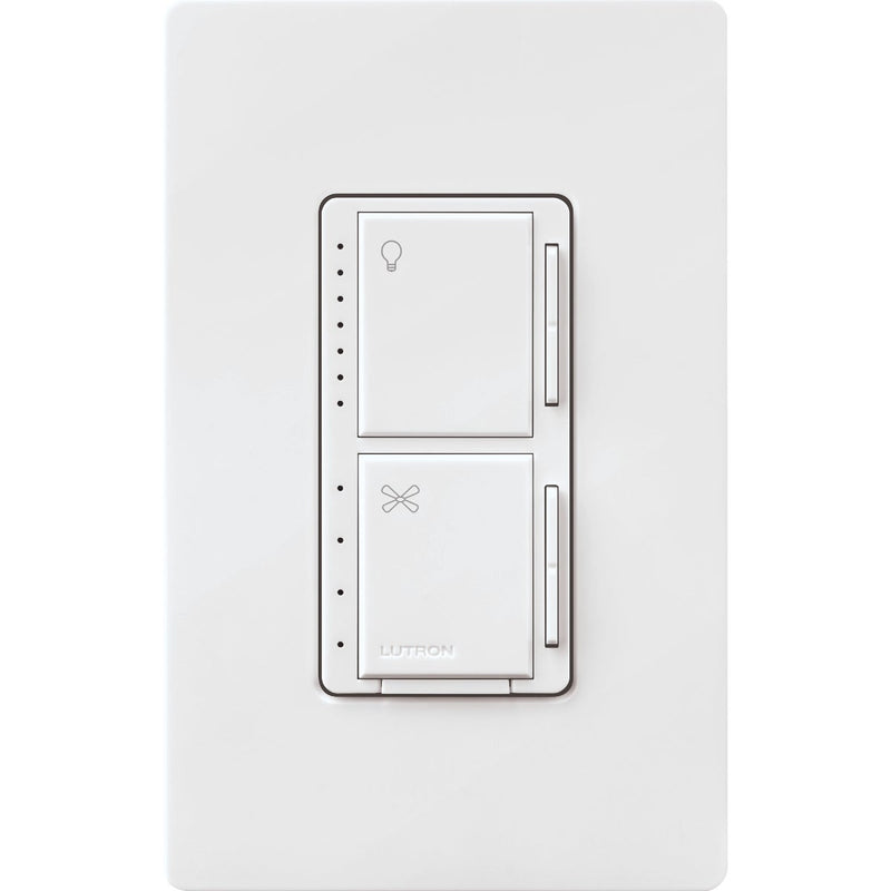 Lutron Maestro White Dimmer & Fan Control Switch