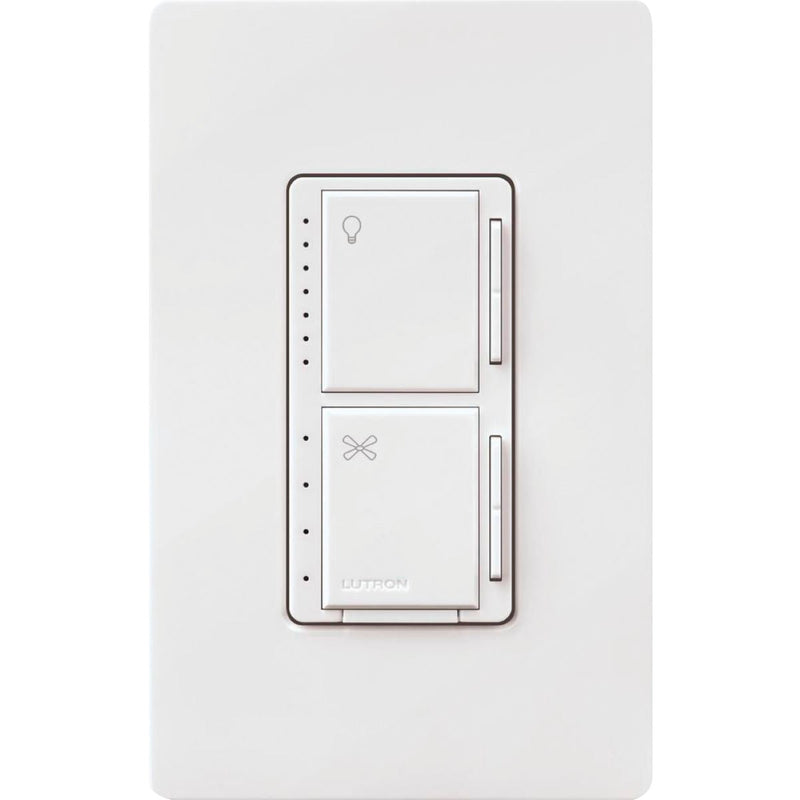 Lutron Maestro White Dimmer & Fan Control Switch