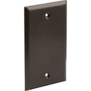 Bell Single Gang Rectangular Die-Cast Metal Bronze Blank Outdoor Box Cover