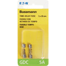 Bussmann 5A GDC Glass Tube Electronic Fuse (2-Pack)