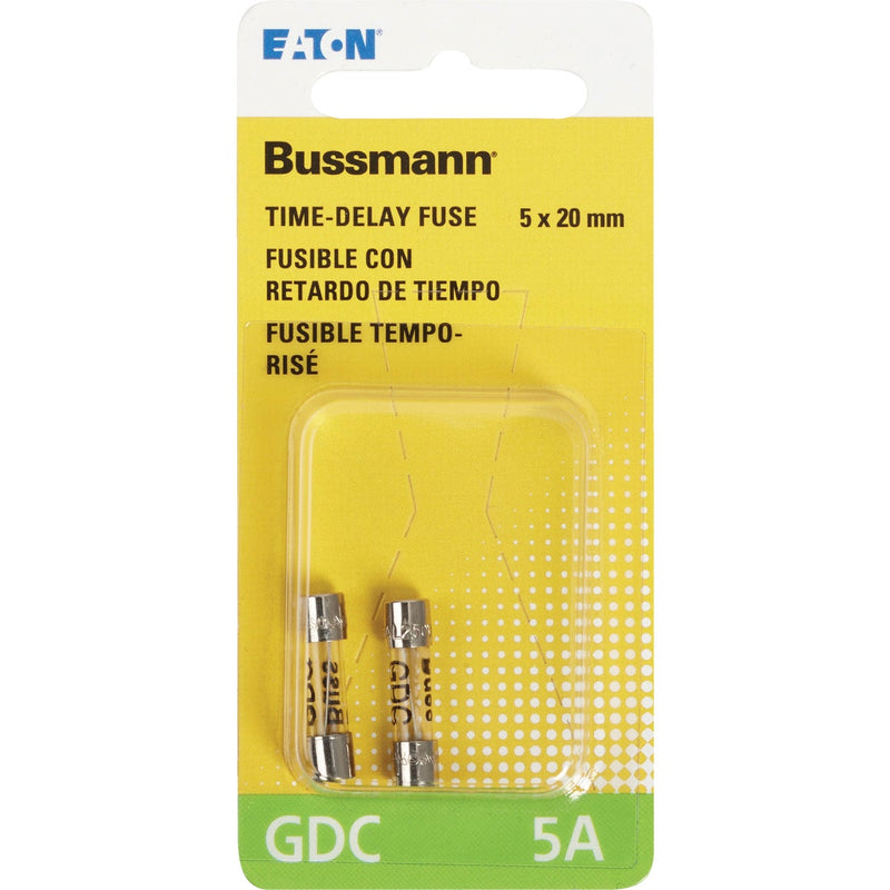 Bussmann 5A GDC Glass Tube Electronic Fuse (2-Pack)