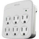 Woods 6-Outlet 15A Gray Surge Tap