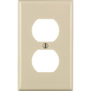 Leviton Commercial Grade 1-Gang Thermoplastic Outlet Wall Plate, Light Almond