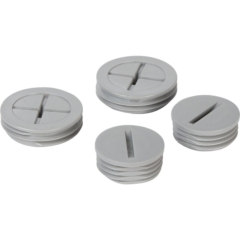 TayMac 1/2 In, 3/4 In. Weatherproof Gray Outdoor Closure Plug (4-Pack)