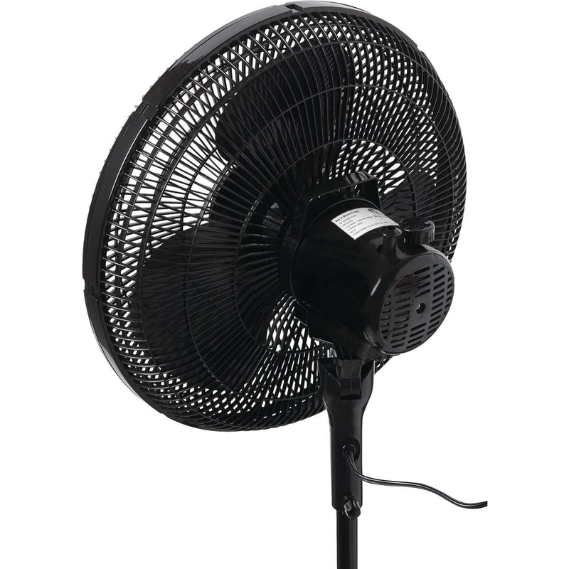 Best Comfort 16 In. 3-Speed 38 In. to 49 In. H. Black Oscillating Pedestal Fan