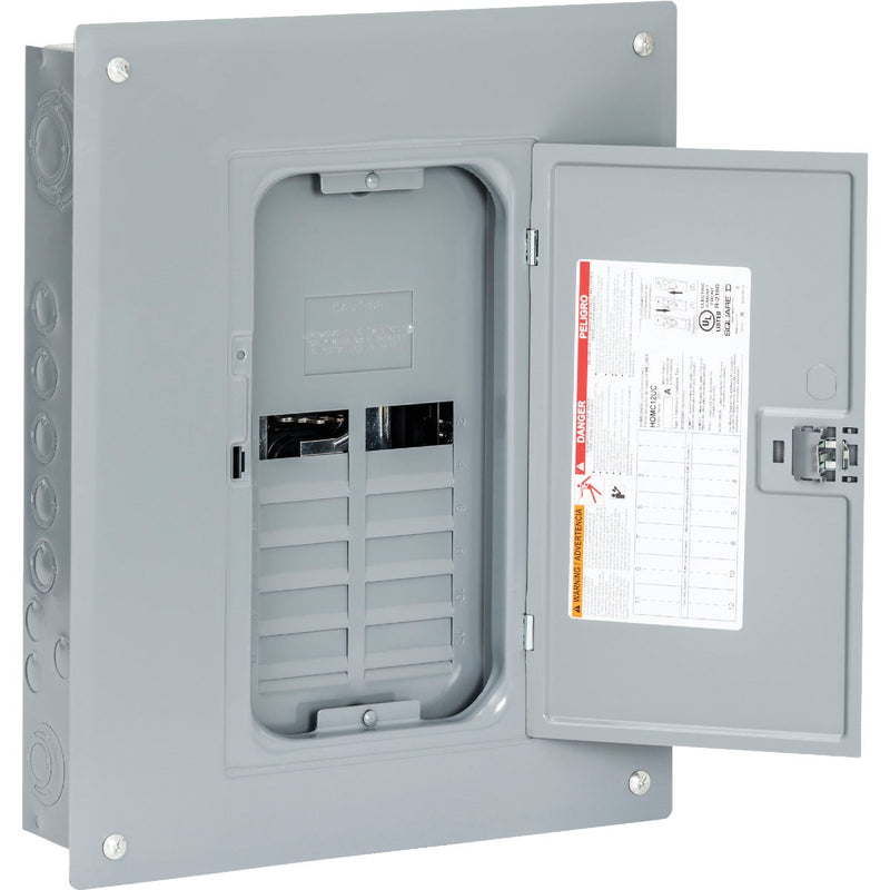 Square D Homeline 125A 8-Space 16-Circuit Indoor Main Lug Plug-on Neutral Load Center