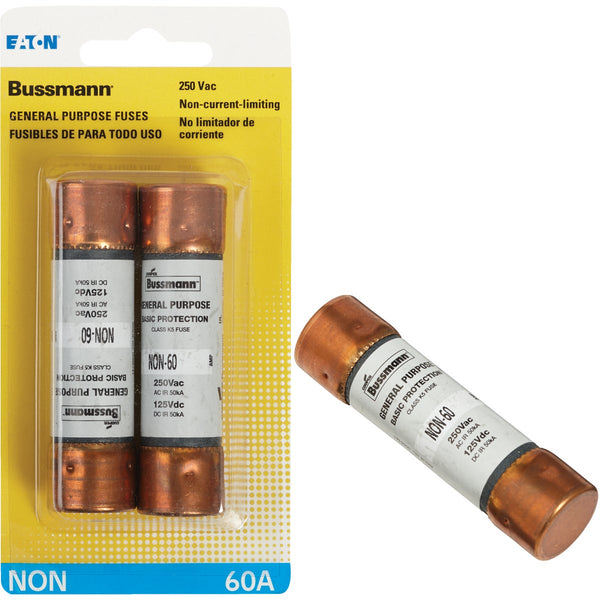 Bussmann 60A NON Cartridge General Purpose Cartridge Fuse (2-Pack)