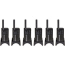 Kenwood Pro-Talk 4-Channel Black 1.5W UHF Analog Compact Business 6-Unit Radio Kit
