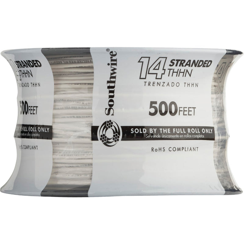 Southwire 500 Ft. 14 AWG Stranded White THHN Electrical Wire