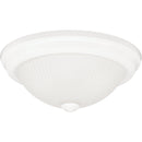 Home Impressions 11 In. White Incandescent Flush Mount Ceiling Light Fixture