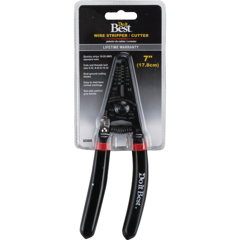 Do It Best 7 In. 10 AWG to 22 AWG Solid/Stranded Deluxe Wire Stripper