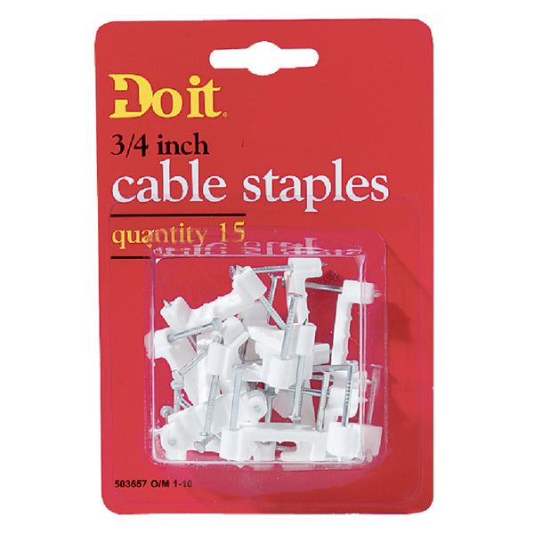 Do it 3/4 In. Plastic Cable Staple (15-Pack)