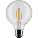 Satco Nuvo 40W Equivalent Warm White G25 Medium Clear LED Decorative Light Bulb (2-Pack)