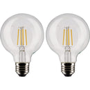Satco Nuvo 40W Equivalent Warm White G25 Medium Clear LED Decorative Light Bulb (2-Pack)