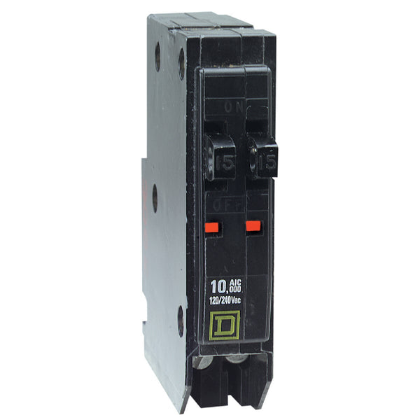 Square D QO 20A/20A Single-Pole Standard Trip Tandem Circuit Breaker