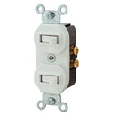 Leviton Single Pole & 3-Way White 15A Duplex Switch