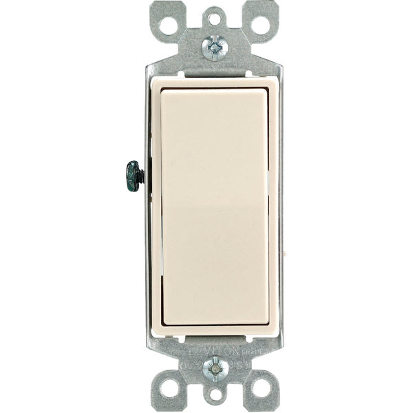 Leviton Residential 15A Light Almond Grounded 4-Way Switch