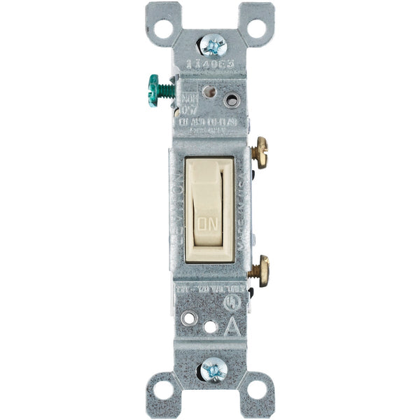 Do it Residential Grade 15 Amp Toggle Single Pole Switch, Ivory