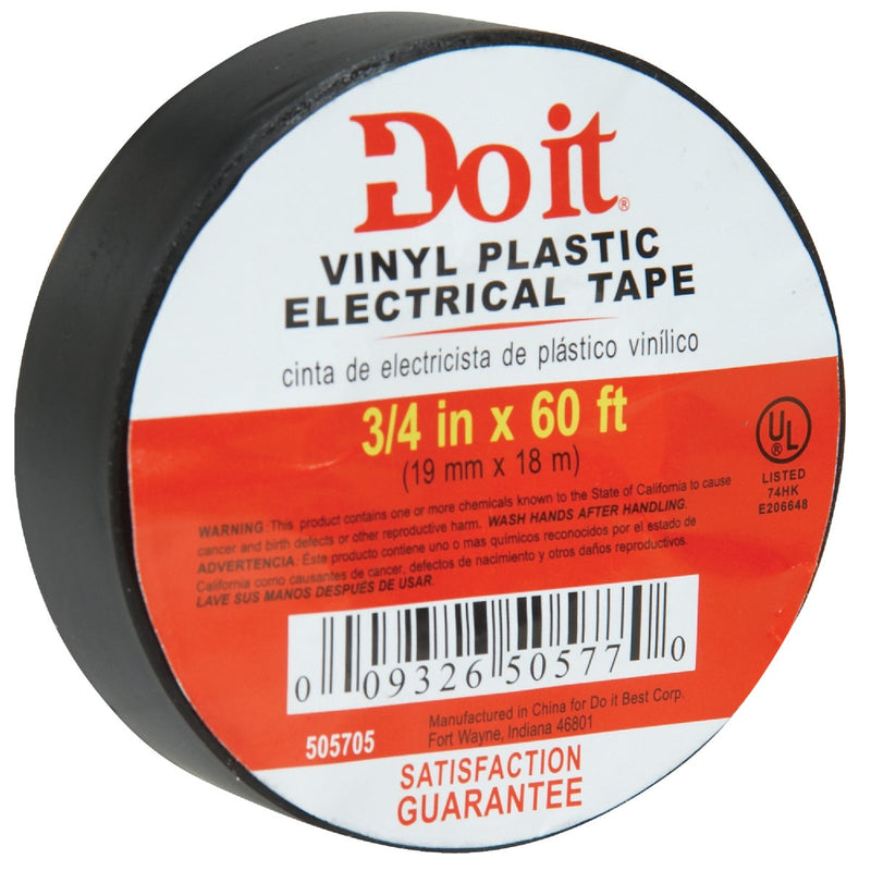 Do it General Purpose 3/4 In. x 60 Ft. Black Electrical Tape