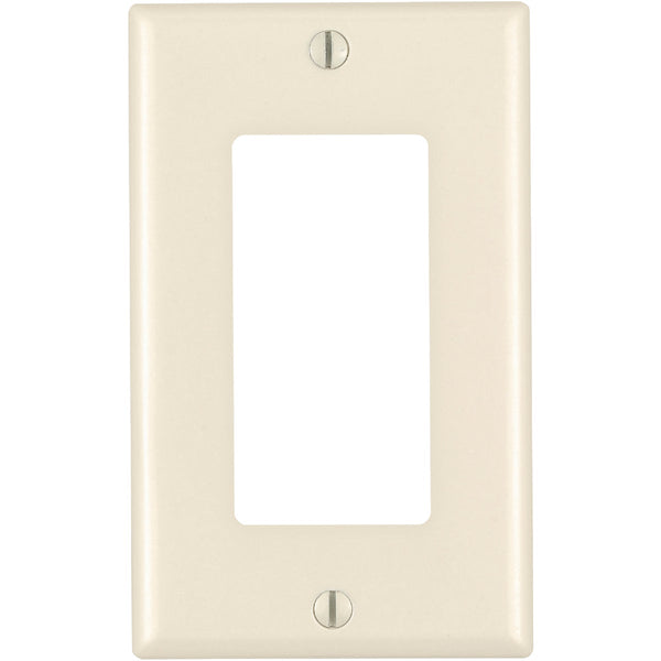 Leviton Decora 1-Gang Nylon Rocker Decorator Wall Plate, Light Almond