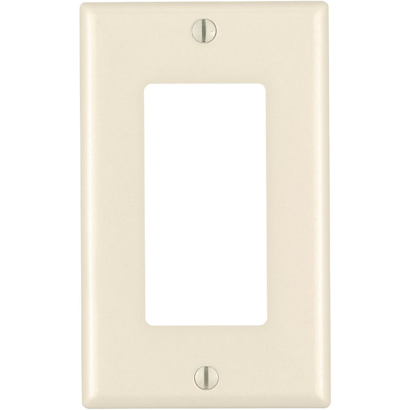 Leviton Decora 1-Gang Nylon Rocker Decorator Wall Plate, Light Almond