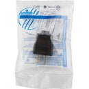 Leviton 15A 125V 2-Wire 2-Pole Hinged Cord Plug, Brown