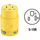 Leviton 15A 125V 3-Wire 2-Pole Residential Grade Cord Connector