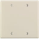 Leviton 2-Gang Standard Thermoset Blank Wall Plate, Light Almond