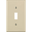 Leviton 1-Gang Thermoplastic Nylon Toggle Switch Wall Plate, Light Almond
