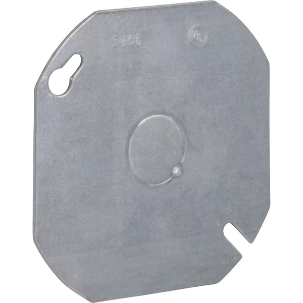 Southwire 4 In. 1/2 In. Knockout Gray Round Box Cover