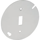 Southwire 4 In. Single Toggle Switch Silver Round Box Cover