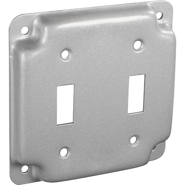 Southwire 2-Toggle Switch 4 In. x 4 In. Square Device Cover