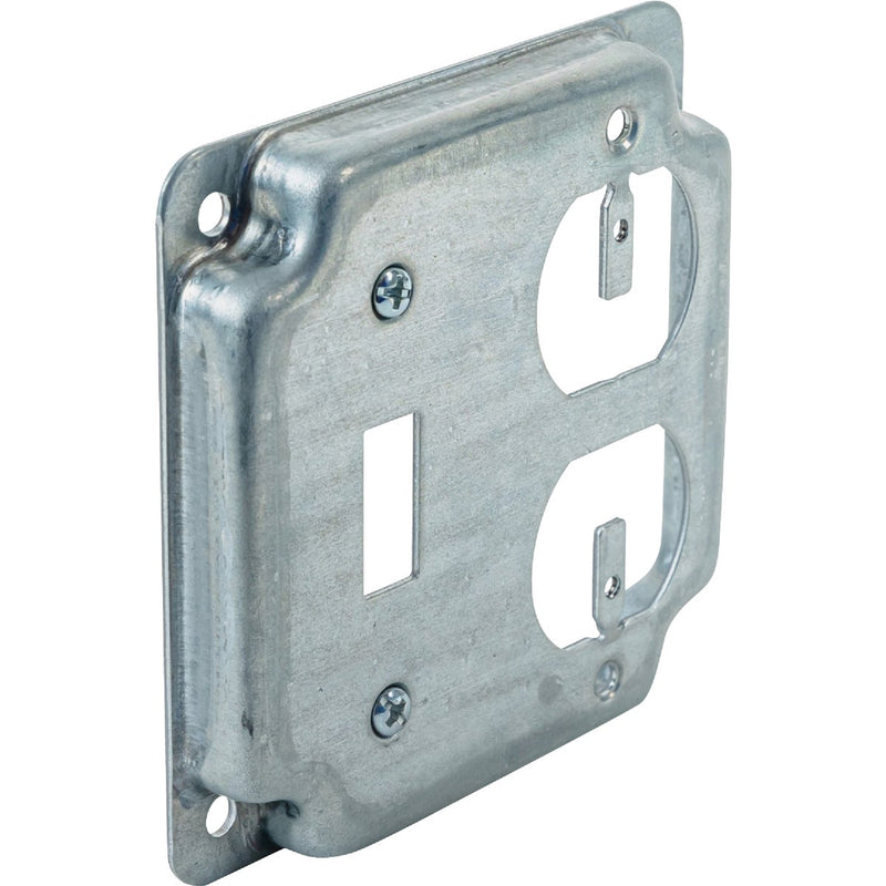 Southwire Toggle Switch/Duplex Outlet 4 In. x 4 In. Square Device Cover