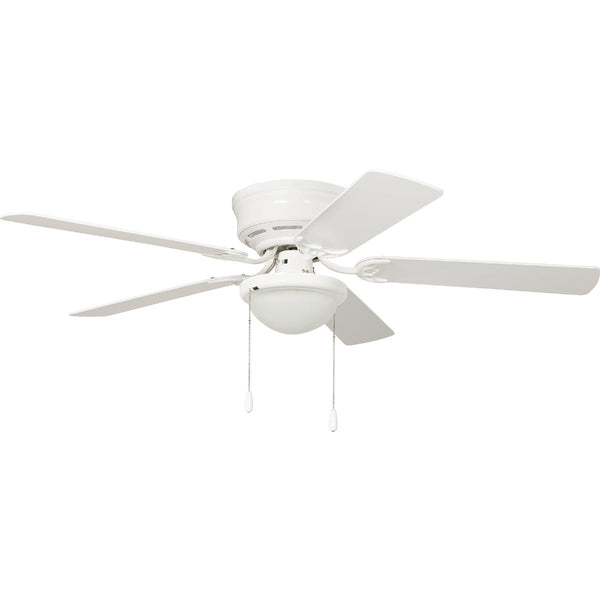 Home Impressions 52 In. White Ceiling Fan with Light Kit