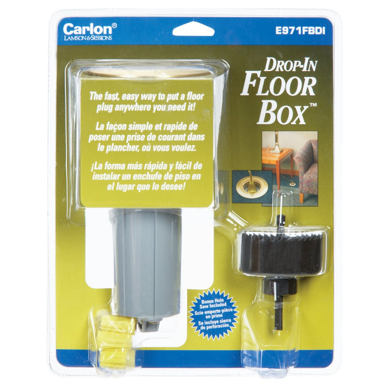 Steel City Brass 2-1/4 In. x 2-1/4 In. Floor Box Outlet Kit