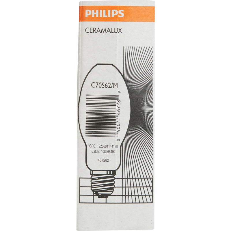 Philips Ceramalux 70W Warm White BD17 Medium High-Pressure Sodium High-Intensity Light Bulb