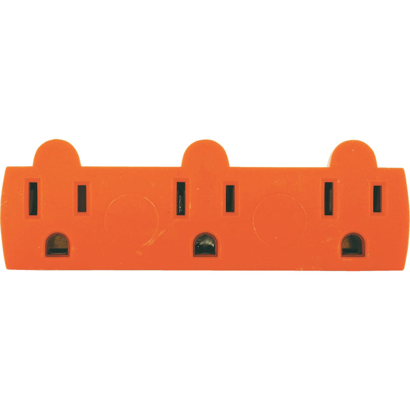 Leviton Orange 15A 3-Outlet Heavy-Duty Tap