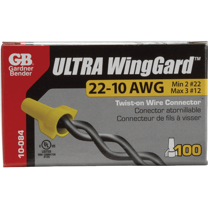 Gardner Bender WingGard Small Yellow 22 AWG to 10 AWG Wire Connector (100-Pack)