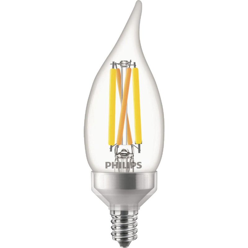 Philips Ultra Definition 75W Equivalent Soft White BA11 Adjustable Base (E12 & E26) LED Decorative Light Bulb (3-Pack)