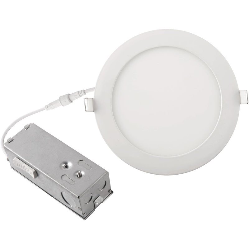 6 In. New Construction IC Rated White CCT Tunable Slim LED Downlight, 1100 Lm.