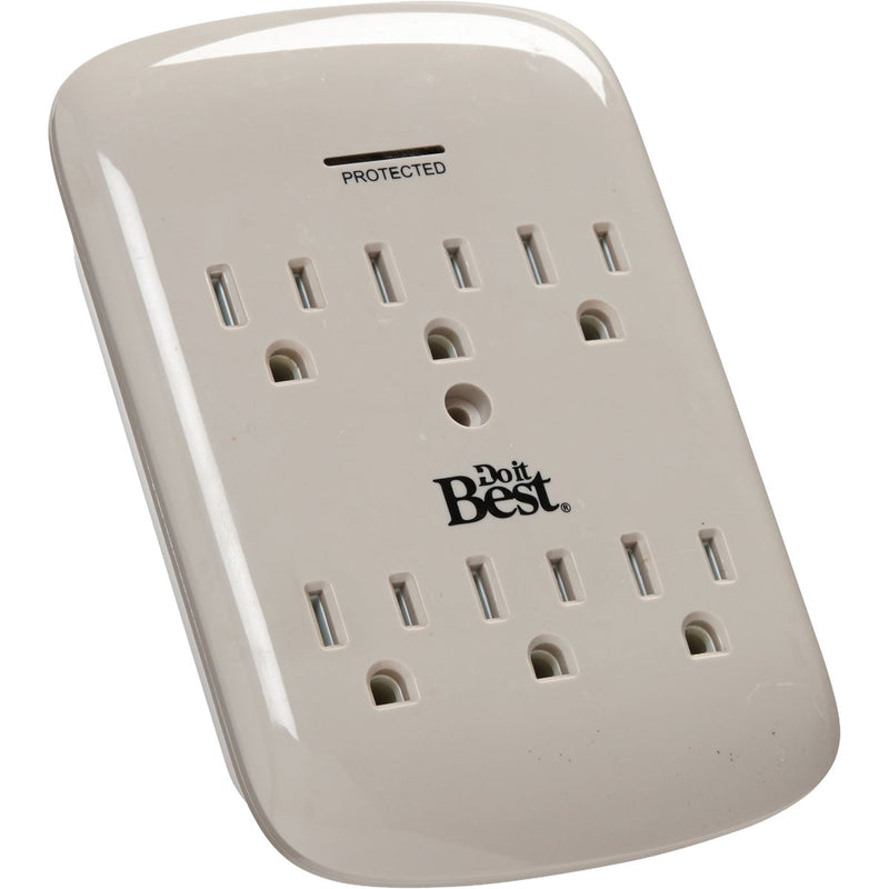 Do it Best 6-Outlet 15A Gray Surge Tap