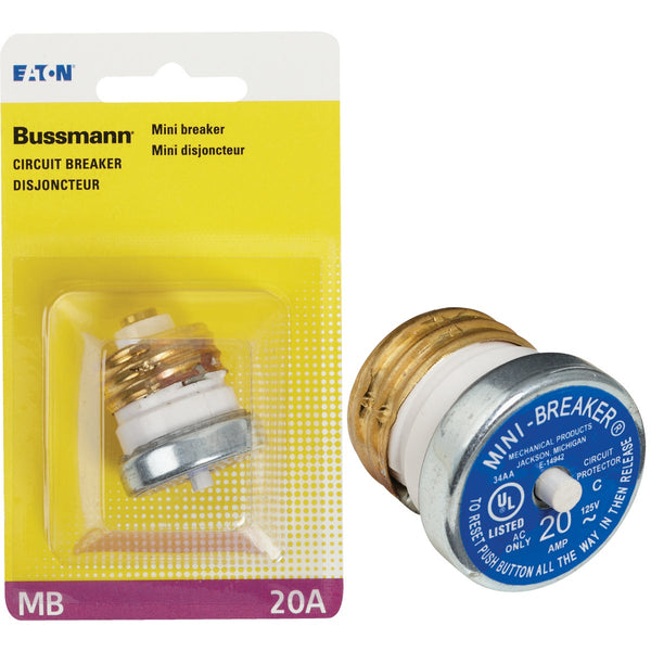 Bussmann 20A 125V Time-Delay Mini-Breaker