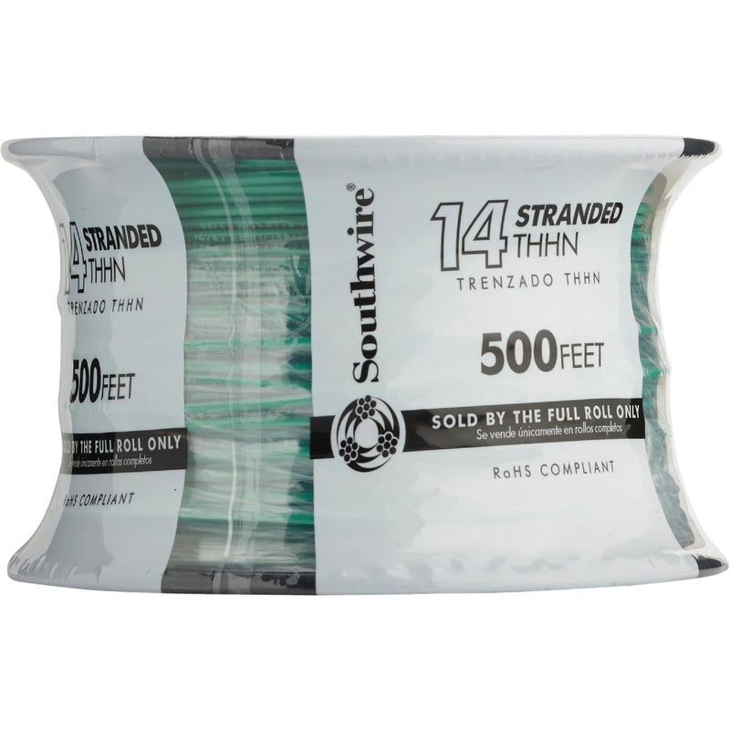 Southwire 500 Ft. 14 AWG Stranded Green THHN Electrical Wire