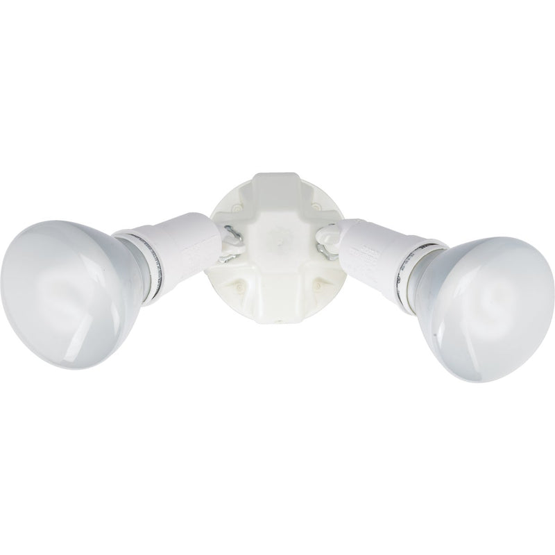 Halo White Dusk To Dawn Incandescent Floodlight Fixture