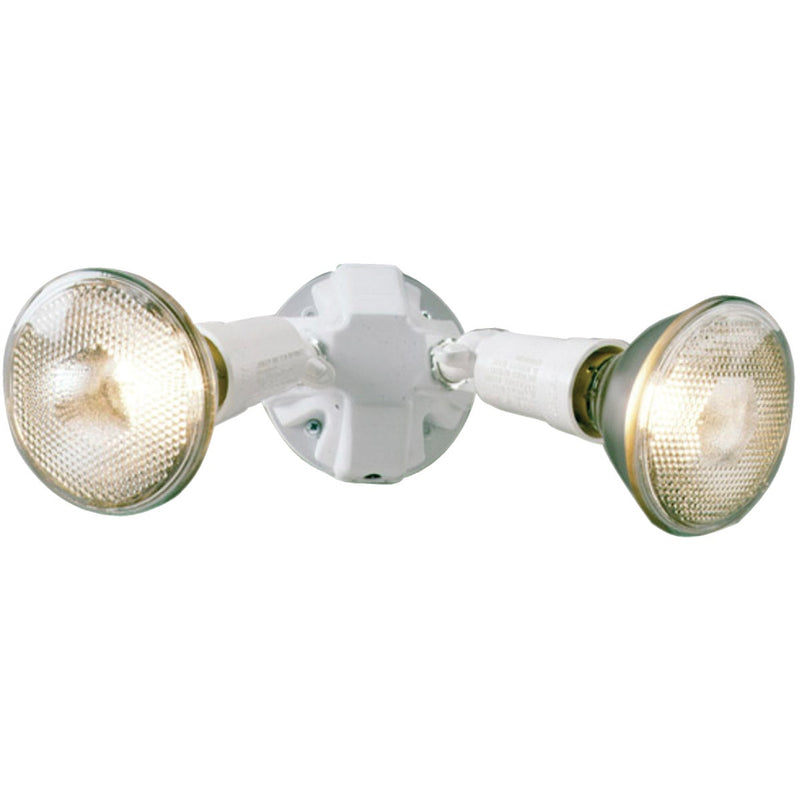 Halo White Dusk To Dawn Incandescent Floodlight Fixture