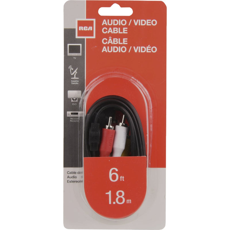 RCA 6 Ft. Black Audio/Video Dubbing Cable