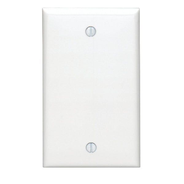 Leviton 1-Gang Standard Nylon Blank Wall Plate, White