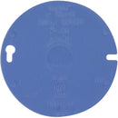 Carlon 4 In. Blank Blue Round Box Cover